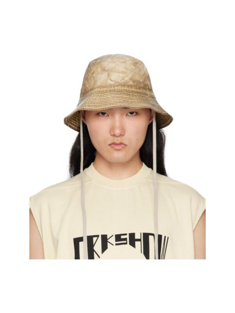 Rick Owens DRKSHDW Beige 'Hollywood' Gilligan Bucket Hat