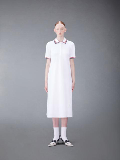 Thom Browne RWB-trimmed polo dress