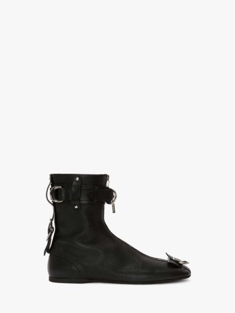 PADLOCK ANKLE BOOTS