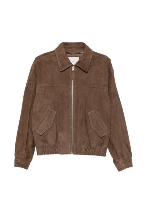 Dunst zip-fastening suede jacket