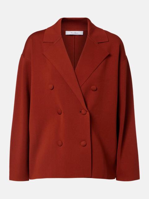 Max Mara Calte double-breasted crêpe blazer