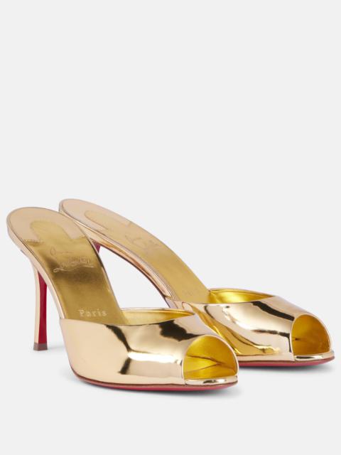 Christian Louboutin Me Dolly mirrored leather mules