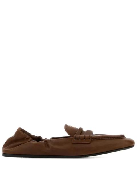 Miu Miu RUCHES NAPPA LEATHER LOAFERS
