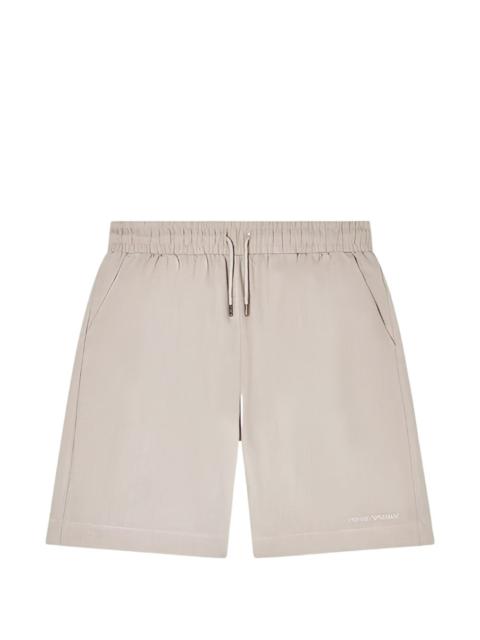 EMPORIO ARMANI drawstring linen shorts