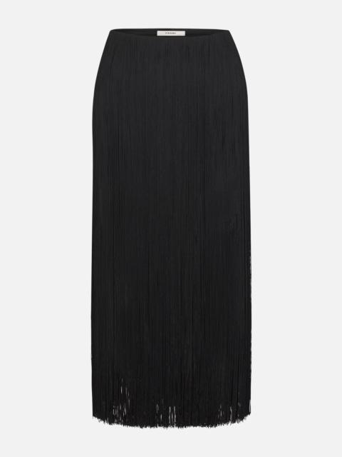 FRAME The Fringe Midi Skirt
