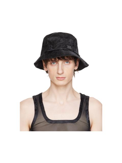 FENG CHEN WANG Black Jacquard Bucket Hat