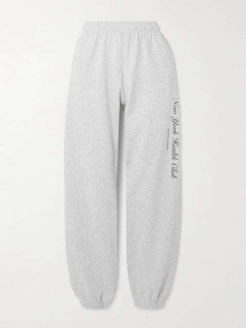 Sporty & Rich Printed Cotton-jersey Sweatpants