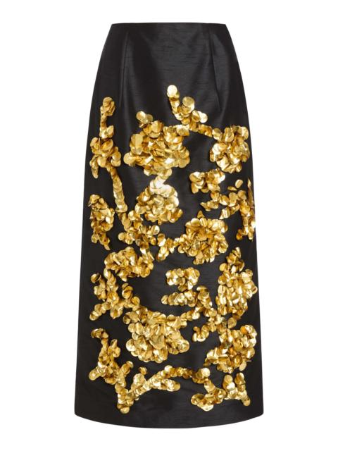 markarian Mirage Sequined Midi Skirt