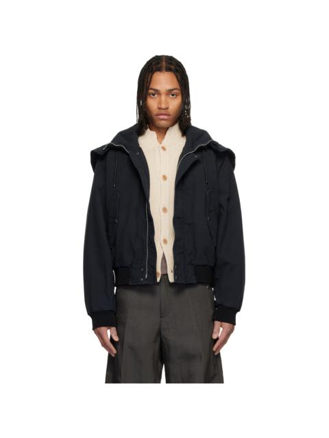 Dries Van Noten Navy Overdyed Jacket