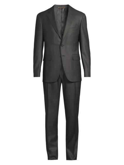 Canali Men's Kei Wool Trim-Fit Suit - Grey