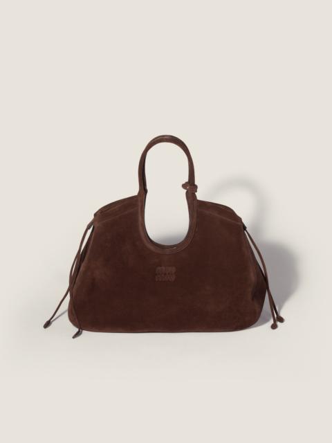 Miu Miu Ivy suede tote bag