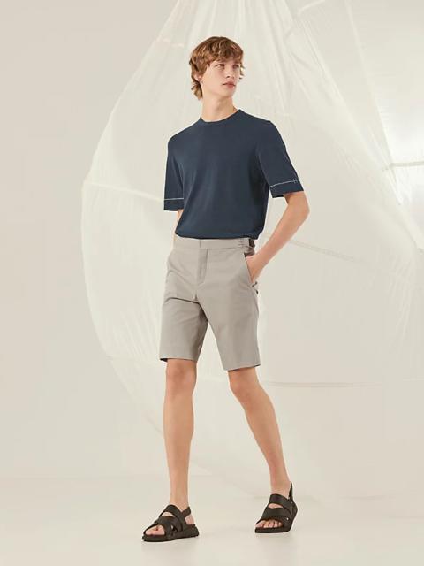 Hermès Saint Germain shorts with leather tab
