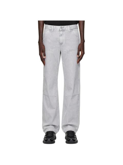 Carhartt WIP Gray Double Knee Denim Trousers