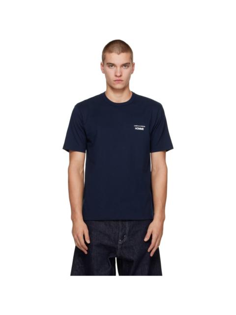 Comme des Garçons Homme Navy 'Homme' Chest Logo Cotton T-shirt