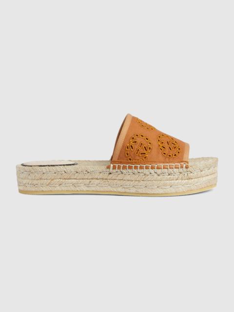 GUCCI Women's Interlocking G espadrille sandal