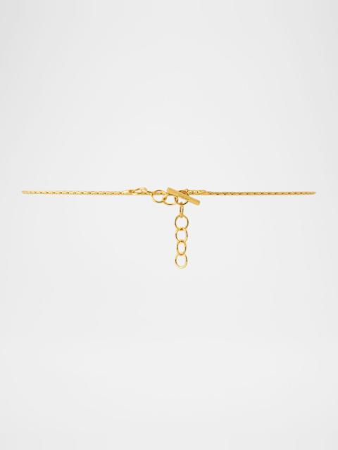 SAINT LAURENT Skinny Brass Chain Belt