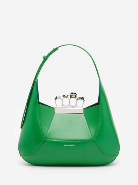 Women's The Jewelled Hobo Bag in Bright Green