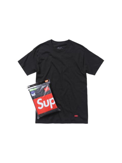 Supreme Supreme Tagless Tees 3-Pack (Black)