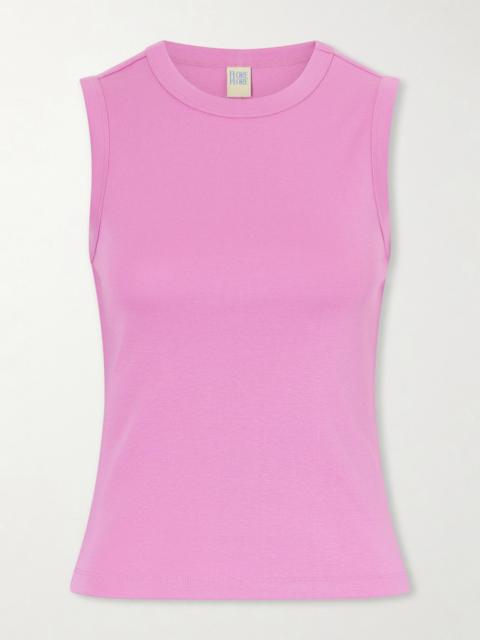 FLORE FLORE Esmé Ribbed Organic Cotton-jersey Tank