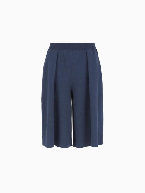 GIORGIO ARMANI Virgin wool Bermuda shorts