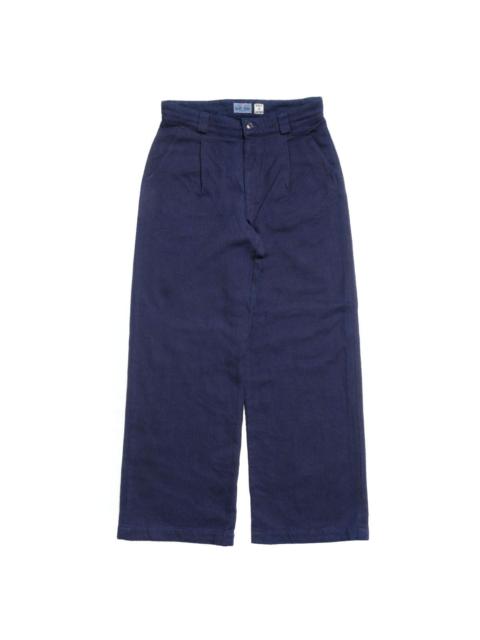 Blue Blue Japan BLUE BLUE JAPAN - Honai Nijuori-Sashiko Tuck Wide Pants - 1020598