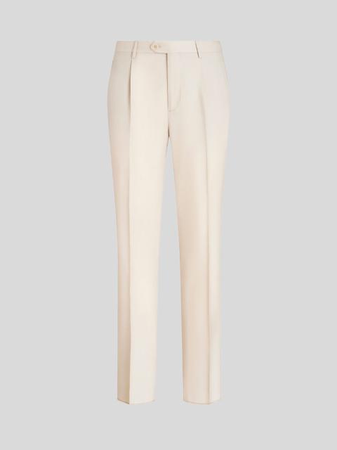 Etro WOOL TROUSERS WITH TUCKS