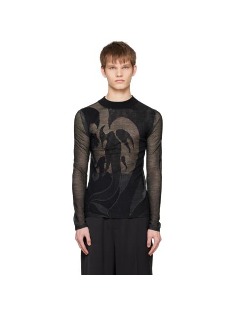 FENG CHEN WANG Black Phoenix Turtleneck