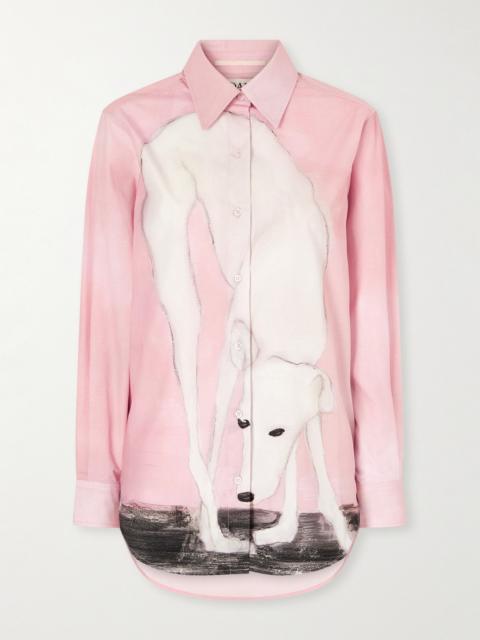 S.S.DALEY Lurcher Printed Cotton-poplin Shirt