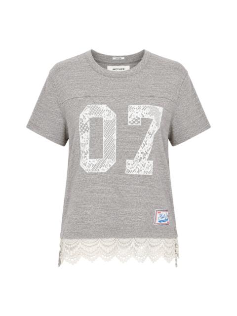 MOTHER The Footballer Lace Trim Tee