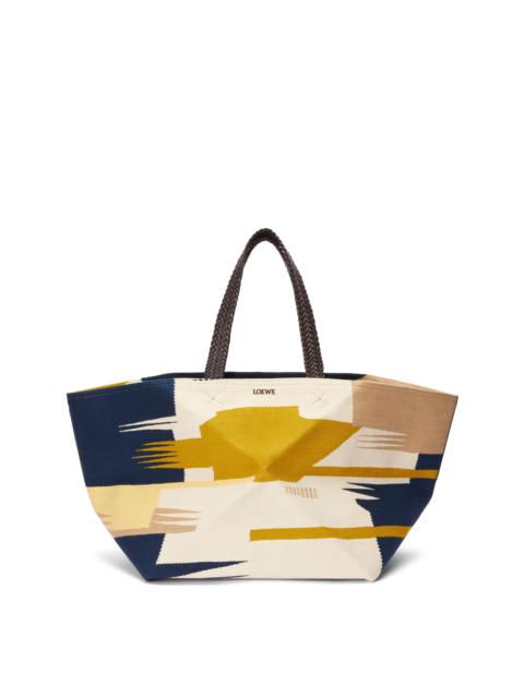 Loewe XXL Puzzle Fold tote in canvas