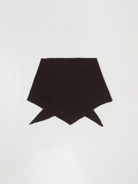 ALBUM DI FAMIGLIA Heavy Jersey Scout Scarf — Brown