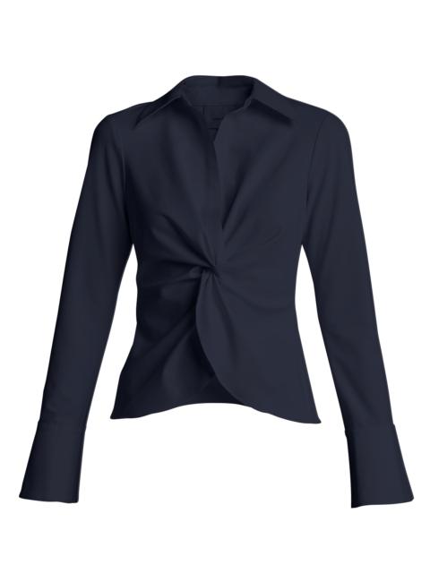 Cinq à Sept McKenna Long-Sleeve Collared Top