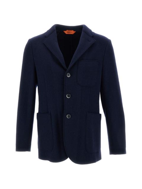 BARENA three-button patch-pocket blazer
