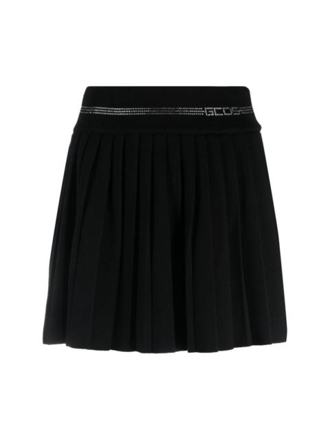 GCDS Bling pleated miniskirt