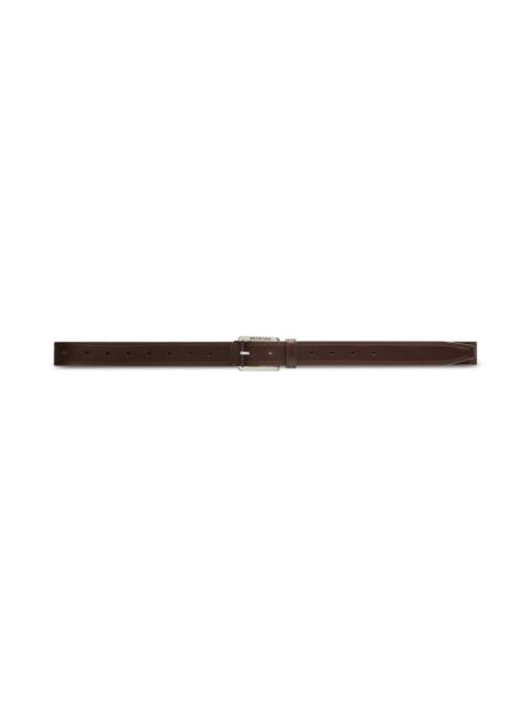 BALENCIAGA Men's Jeans Stitch Belt in Brown