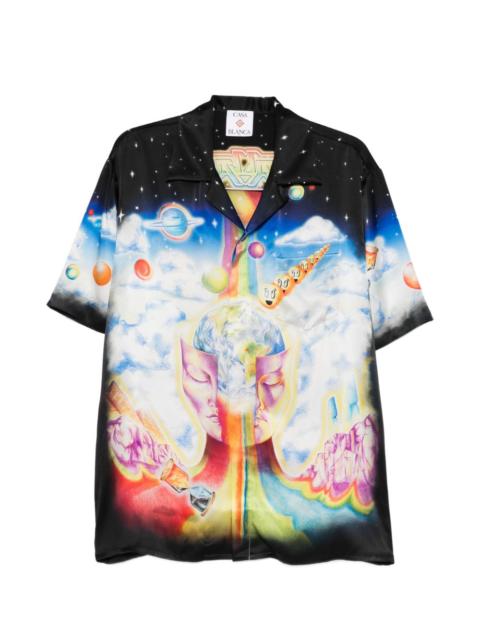CASABLANCA galaxy-pint short-sleeve shirt