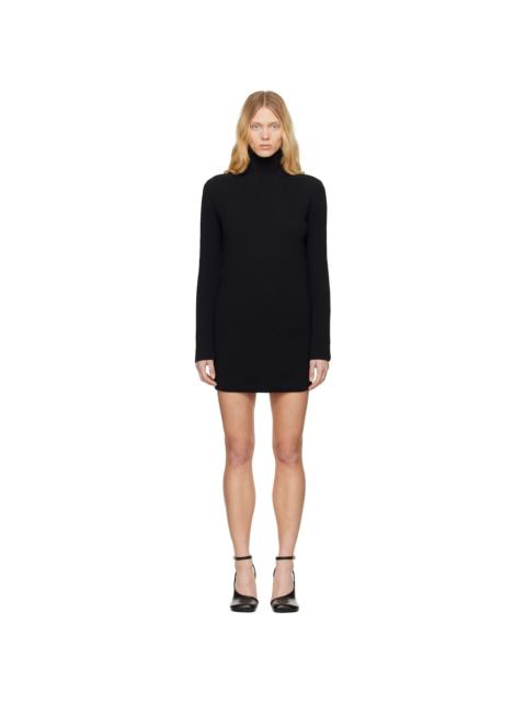 MM6 Maison Margiela Black Slitted Camionneur Minidress