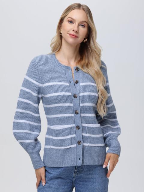 525 america Josie: Crewneck Stripe Cardigan