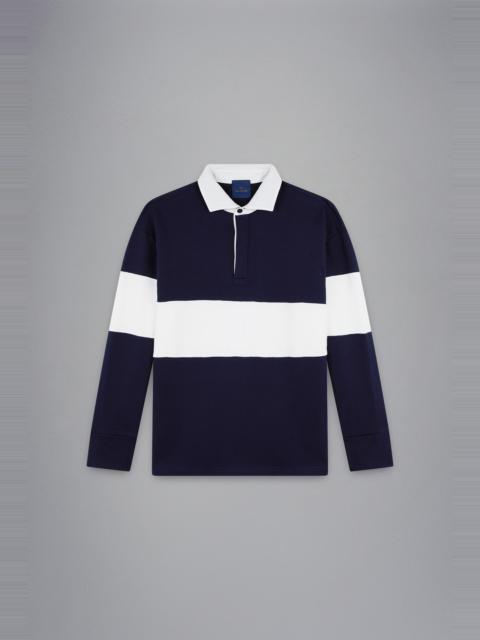 Paul & Shark WINTER FLEECE COTTON POLO SHIRT WITH EMBROIDERY