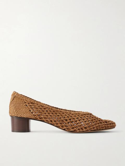 LE MONDE BÉRYL Woven Suede Pumps