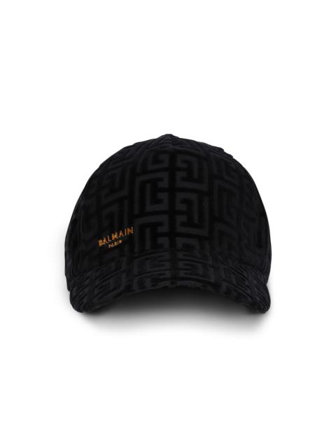 Balmain Paris velvet cap