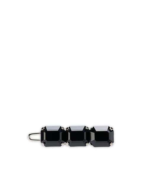 MAISON MICHEL Amber crystal-embellishment hair clip