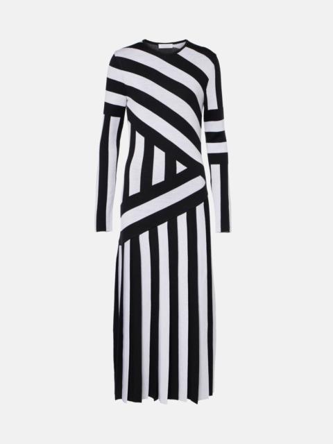 GABRIELA HEARST Seema striped wool maxi dress