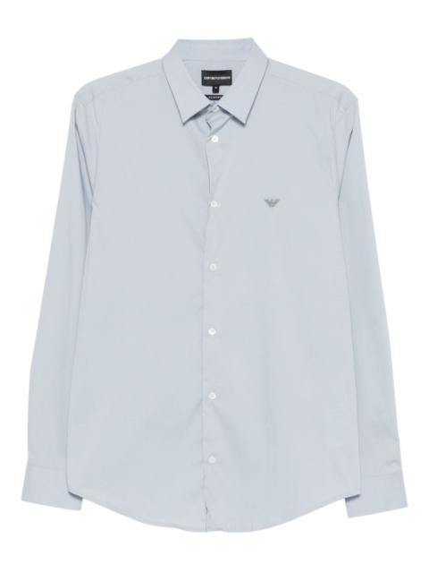 EMPORIO ARMANI logo-embroidered shirt