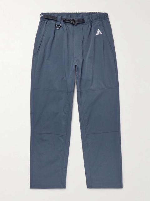 ACG Straight-Leg Logo-Embroidered Belted Stretch-Shell Trousers