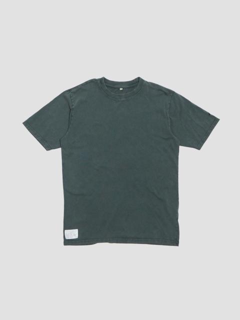Nigel Cabourn Embroidered Relaxed Fit Tee in Stone Wash Green