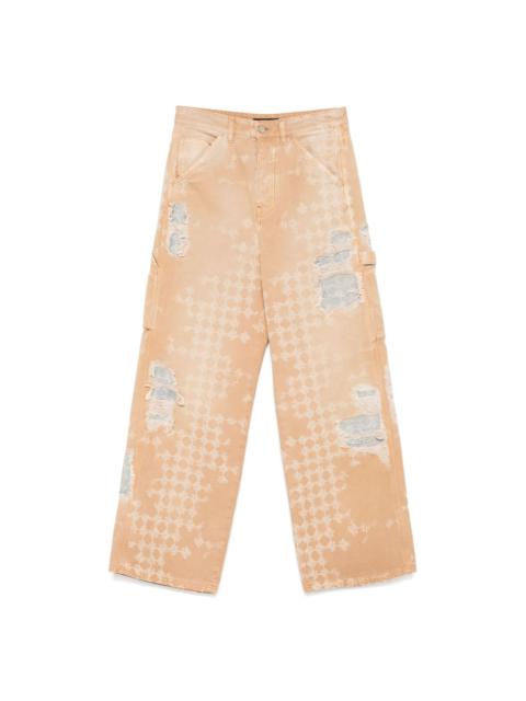 AMIRI distressed straight-leg jeans