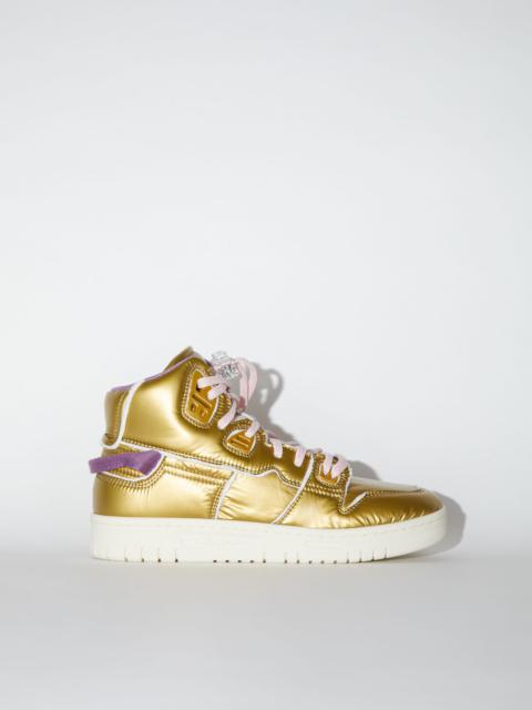 High top sneakers - Gold/purple