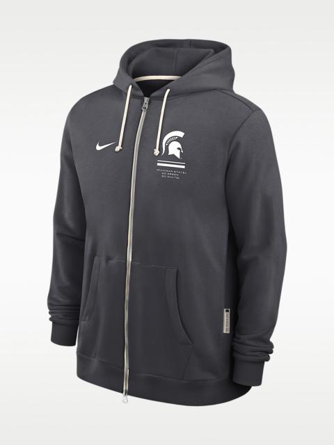 Nike Michigan State Sideline Standard Issue Men's Nike Dri-FIT College Full-Zip Hoodie