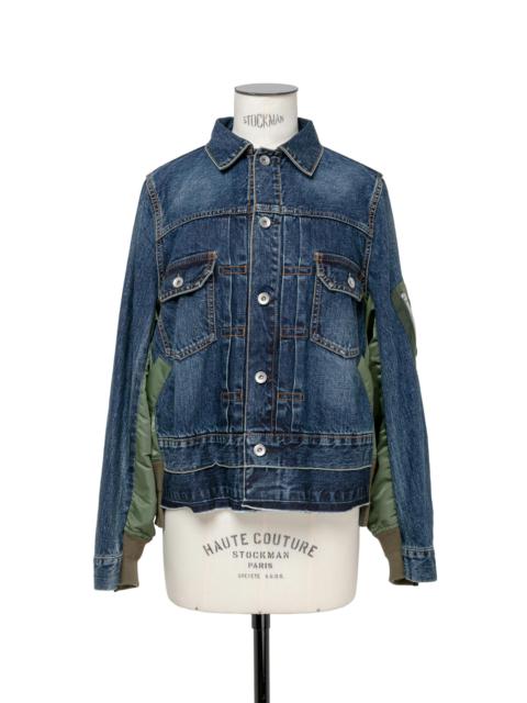 sacai Denim x Nylon Twill Jacket